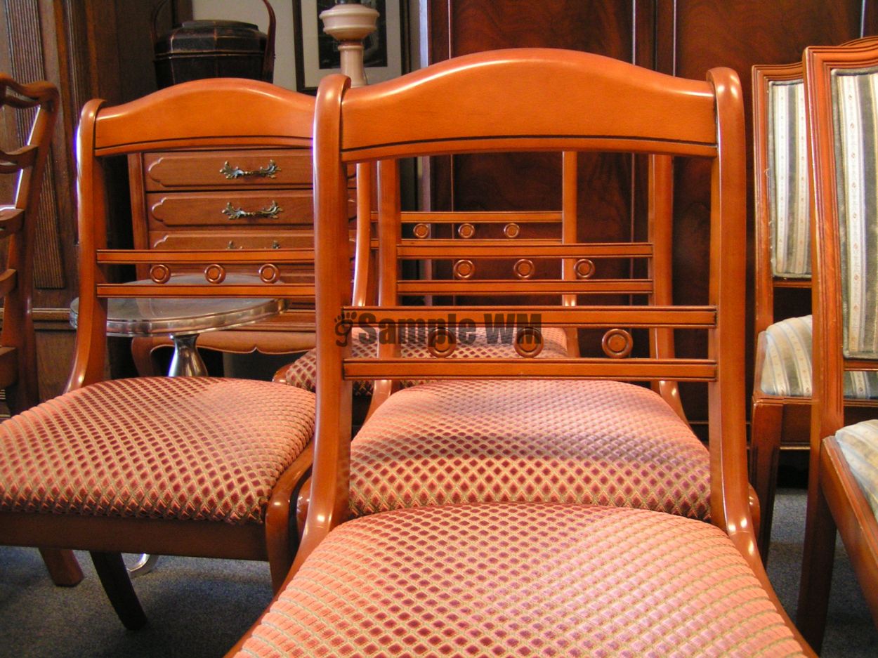 artikelnr. 1600370 Diverse setjes kwaliteits stoelen: prijs op Aanvraag
Stoelen
Kenmerken
Conditie : Zo goed als nieuw
Aantal stoelen : Vijf, Zes of meer stoelen
Kleur : Overige kleuren
Stijl : Heldense etc.
Materiaal : Stof, Overige materialen, Hout, Leer
Beschrijving
Allemaal in zeer goede staat.

Klassiek, modern en in allerlei combinaties, velours gestoffeerd.

Prijzen op aanvraag, inclusief korting.
Keywords: artikelnr. 1600370 Diverse setjes kwaliteits stoelen: prijs op Aanvraag