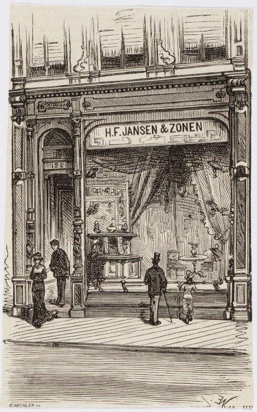 Verkocht 1600446 3-Deurs Koninklijke Kledingkast H.F. Jansen en Zoon 1874:
De koninklijke Meubelfabriek en Magazijnen H.F. Jansen en Zonen was een meubelfabriek en woninginrichting in Amsterdam van 1840 tot 1948.
In 1871 Hofleverancier van het Koninklijk Huis.
De firma voorziet vanaf 1886 de werk- en slaapkamer van Koning Willem III en later Prinses Wilhelmina in Paleis Soestdijk van een nieuwe wandbekleding en meubilering. In 1881 wordt voor Prinses Emma de meubilering van het Paleis Het Loo verzorgd.

B: 1.97m x D: 63cm x H: 2.13m

Midden Deur Facet geslepen groten Spiegel.

Binnenkant geheel van Massief Slavonisch Eiken.

Planken in hoogte verstelbaar.

Deze antieke Koninklijke kledingkast verkeerd in absolute nieuwstaat.
Keywords: 3-Deurs Koninklijke Kledingkast H.F. Jansen en Zoon 1874