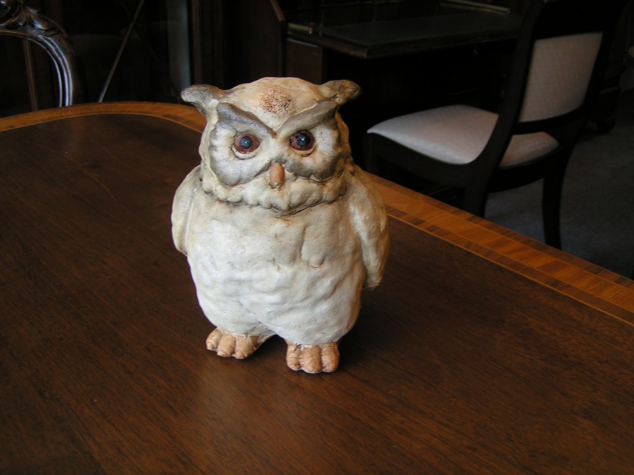 artikelnr. 00663 Uiltje Keramiek 23,5 cm hoog: prijs 32,50 euro
23,5 cm hoog, in nieuwstaat.
Keywords: Uiltje Keramiek 23,5 cm hoog