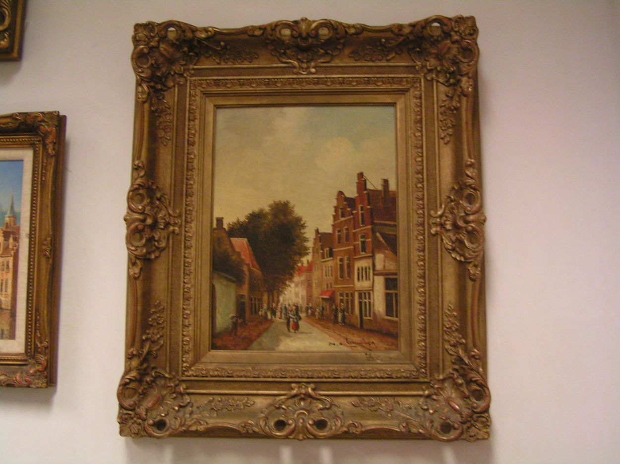 Verkocht artikelnr. 0160063 Stadsgezicht 'Gezellig Straatje & Ambachten' gesigneerd
olieverf op paneel, Straatje met diverse personen.

39 x 28cm

gesigneerd M.A. Kamminga
Keywords: Stadsgezicht &#039;Gezellig Straatje & Ambachten&#039; gesigneerd
