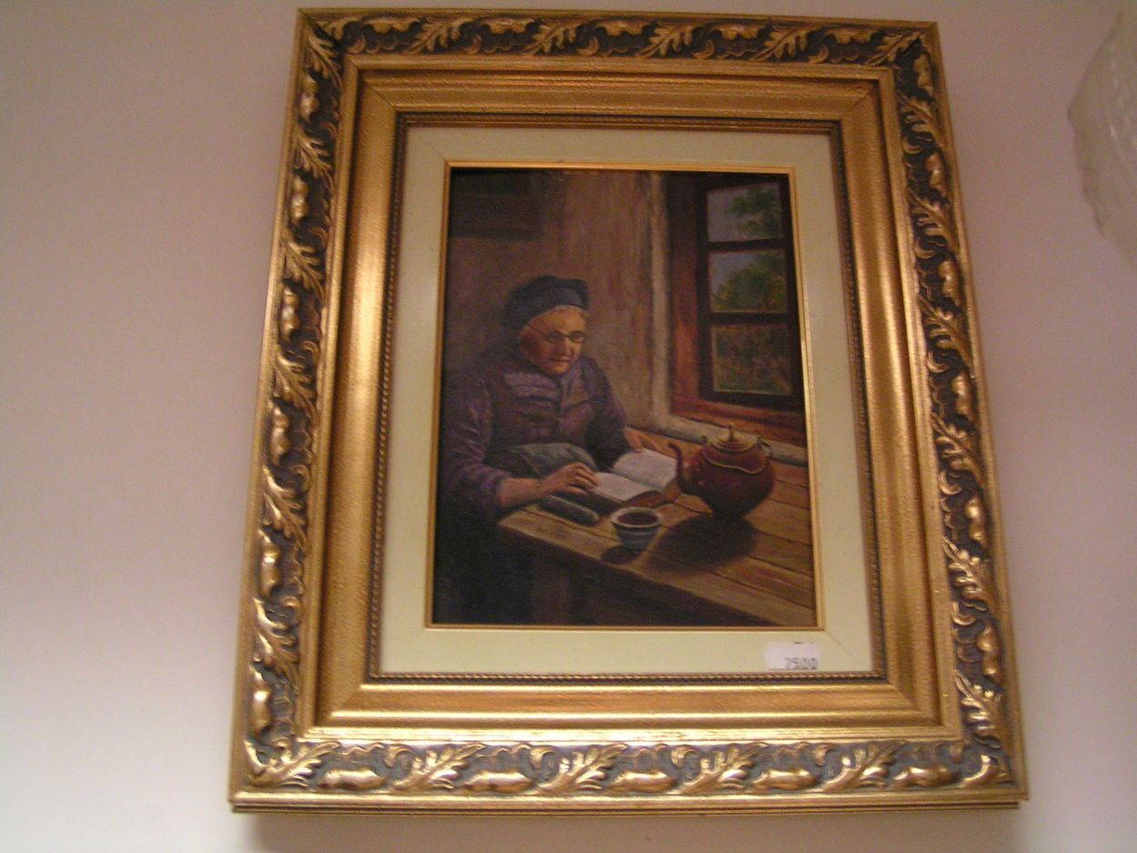 Verkocht artikelnr 00233 Oude Boerin leest boek
39 x 33 cm

op paneel geschilderd
Keywords: oude boerin boek