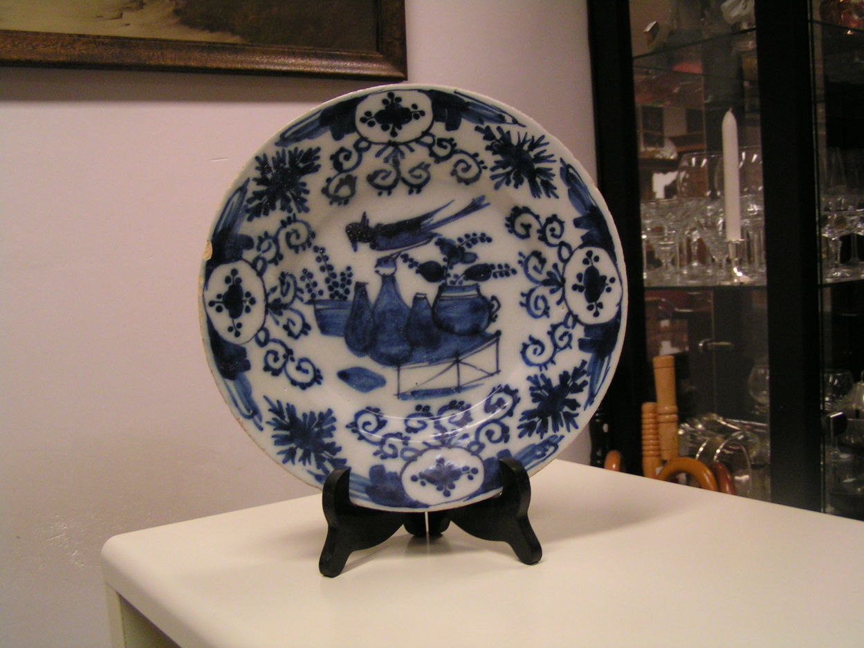 artikelnr. 00328 Antiek Bord 18e Eeuws: bieden
Aardewerk met vogel in afbeelding

diameter 23cm
Keywords: Antiek Bord 18e Eeuws